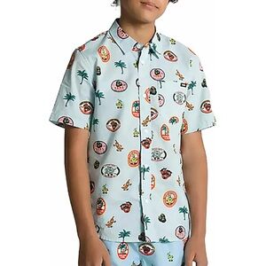 Vans Kids Off the wall light blue Have a Peel Lettuce Party Dancing Shirt Size L